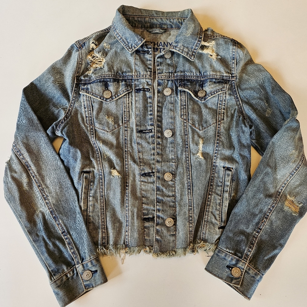 Punk Patched Jean Jacket - Picture 2 of 2